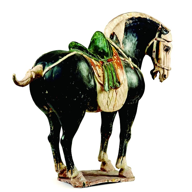 7唐代三彩黑釉马.jpg 7唐代三彩黑釉马.jpg